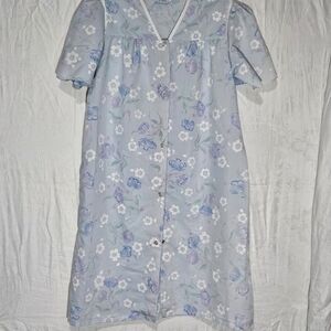 Floral Blue Women's Robe